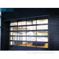 Puertas de garaje seccionales de vidrio templado de visión completa de aluminio